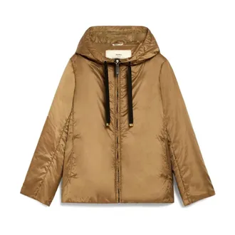 Max Mara Light Jackets, female, Brown, Size: 2XS Greenh Jacket