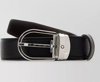 Montblanc leather reversible belt