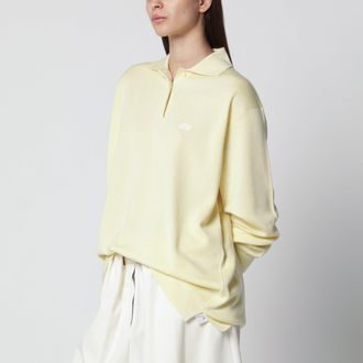 Loewe Cashmere and silk-blend polo sweater in yellow