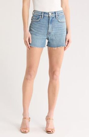 Hudson Harlow High Waist Raw Hem Denim Shorts in Ocean Air at Nordstrom Rack, Size 27