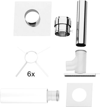 Bosch Accesorio De Escape De Gases Fc-set125 Gbsatz Cascada B23p En Chimenea, D:125mm, 7738113212