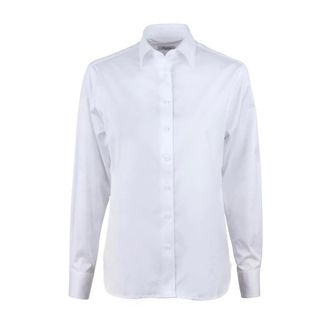 Stenströms Overhemden, Dames, Wit, L, Katoen, Oversized overhemd met klassieke kraag