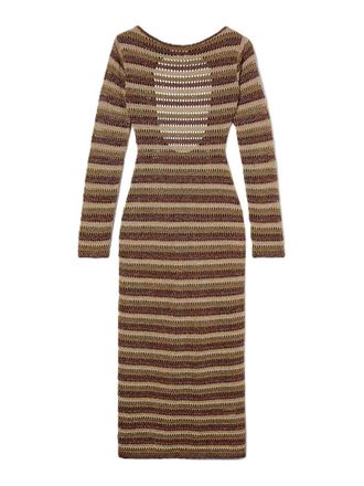 MC2 Saint Barth Robyn striped lurex knit dress