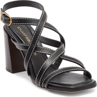 Stuart Weitzman Park Sandal in Black at Nordstrom, Size 10.5
