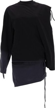 Yohji Yamamoto Black Solid Crew Neck T-Shirt