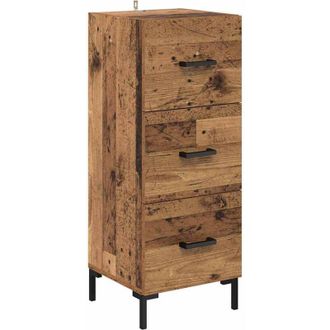 vidaXL Aparador Madera Vieja 34,5 X 34 X 90 Cm Madera De Ingenier&iacute;a Vidaxl