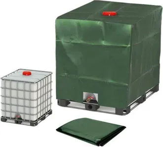 OEM Funda Protectora Para Dep&oacute;sito Ibc De 1000 L - Tejido Oxford 210d Impermeable - Dimensiones: 120 X 100 X 116 Cm - Protecci&oacute;n Contra El Polvo Y El Sol