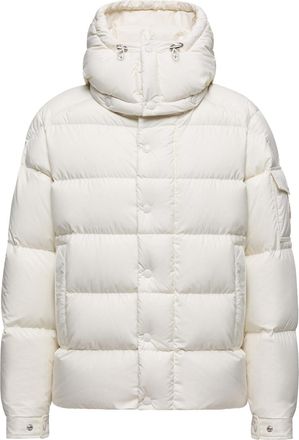 Moncler Moncler Maya Hooded Short Down Jacket, Women, White, Size: 1