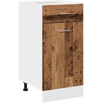 vidaXL Drawer Bottom Cabinet Lyon Old Wood 40x46x81.5 cm Engineered Wood Vidaxl