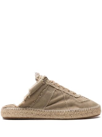 Maison Margiela Espadrilles in tela - Marrone