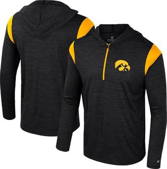 Colosseum Mens Colosseum Black Iowa Hawkeyes Dozer Half-Zip Windshirt at Nordstrom, Size Medium