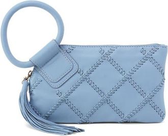 Hobo Sable Leather Wristlet in Bluebell at Nordstrom