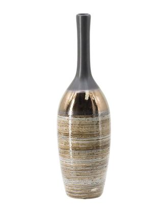 A&B Home Bottle Neck Vase With Modern Texture