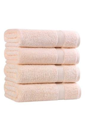 Superior 4-Pack Bath Towel Set in Peach at Nordstrom Rack