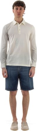 Ballantyne Cotton Piquet Long Sleeve Polo
