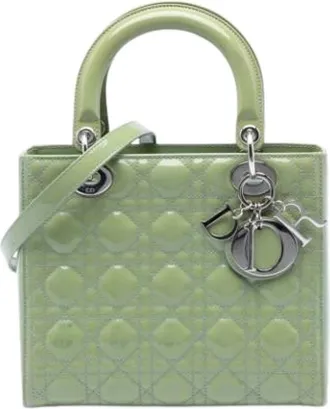 Dior Pre-owned Handbags, female, Green, Size: ONE SIZE Pre-owned Lady Handbag