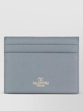 Valentino Garavani calf leather bos taurus studded wallet
