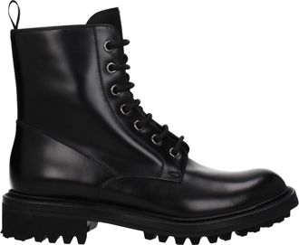 Churchs Black Leather Ankle Womens Boots