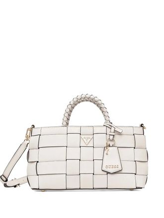 Guess Co braided-handle tote bag - women - Polyurethane - OS - Neutrals