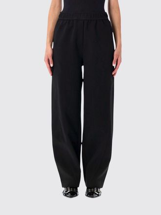 Ganni Pantaloni baggy a gamba larga in tessuto tecnico riciclato a vita alta