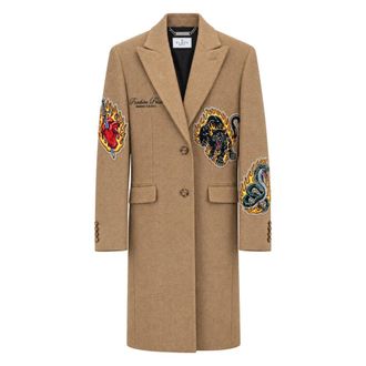Philipp Plein Lange Jas - Heren - Mantels - Beige - Maat: 3XL