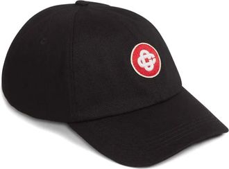 Casablanca logo-embroidered twill cap - Black