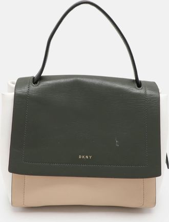 DKNY Dkny Green Leather Top Handle Bags
