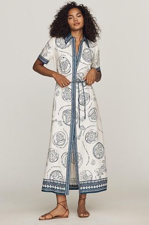 Alemais Lucky Linen Belted Maxi Dress