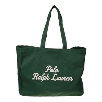 Polo Ralph Lauren Tote Bags, male, Green, Size: ONE SIZE Logo Tote Bag