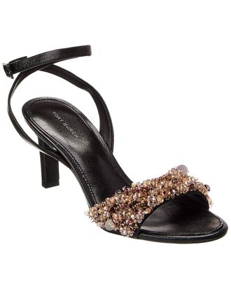 Tory Burch Embellished Leather Sandal