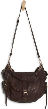 Free People Asher Leather Tote in Espresso at Nordstrom