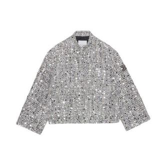Ermanno Scervino Light Jackets, female, Gray, Size: XS cappotti e trench poliestere