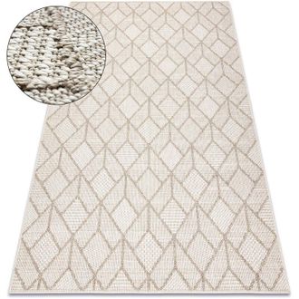 RugsX Rugsx - Alfombra Jersey 19231 Beige - Geom&eacute;trico Estructural, Lazo Boho Beige 120x170 Cm