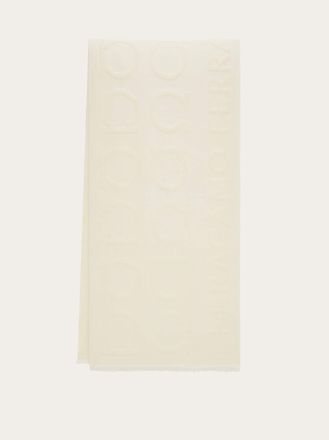 Ferragamo Women Gancini jacquard scarf White