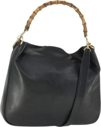 Gucci Pre-owned Handbags, female, Black, Size: ONE SIZE Pre-owned Vintage Shoulder Bag