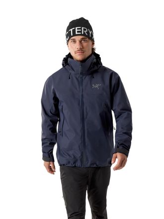 Arc'teryx Beta AR Jacket Mens | Durable Protective All-Mountain Shell - Redesign | Black Sapphire, Medium