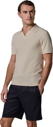 Profuomo Poloshirt Profuomo beige v-hals