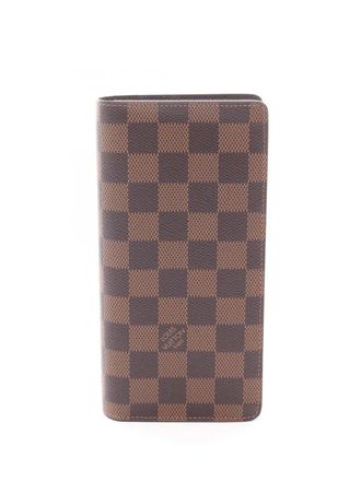 Louis Vuitton 2013 Damier Ebene Brazza Wallet long wallets - Brown