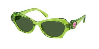 Swarovski SK6050 108971 Womens Sunglasses Green Size 52