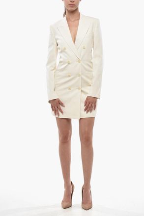 Stella McCartney Blazer Dress Doppiopetto con Rever a Lancia Stella McCartney