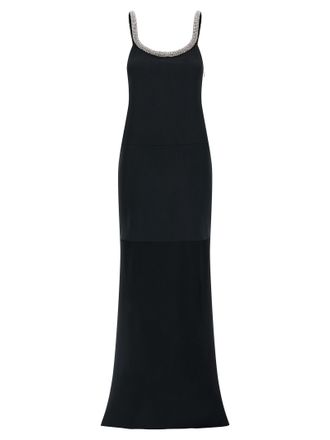 Tom Ford Black Acetate Long Womens Dress