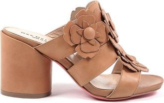 Dee Ocleppo Tan Leather High-Heeled Sandals