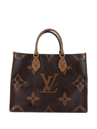 Louis Vuitton OnTheGo Reverse Monogram Giant MM tote bag - women - Fabric - One Size - Brown
