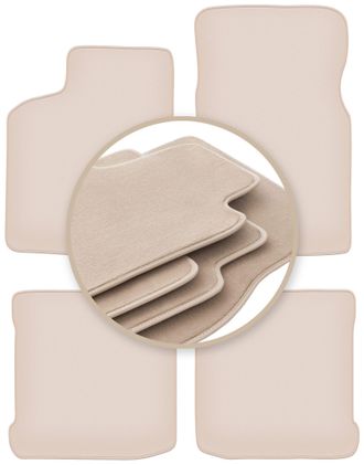 OEM Alfombrillas Premium Beige Para: Seat Ibiza Ii Hatchback 1993-2001