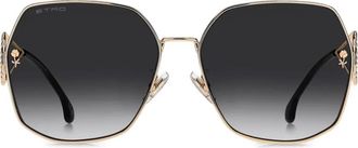 Etro Occhiali da sole con motivo paisley - Oro