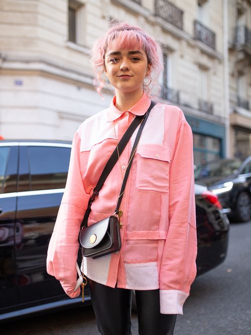 Maisie Williams, Maisie Williams street style, Maisie Williams game of thrones, Maisie Williams pink hair