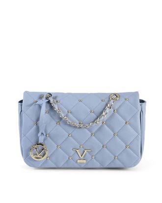 19V69 Blue Leather Shoulder Womens Bag