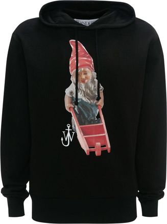 J.W.Anderson Gnome cotton hoodie - men - Cotton - M - Black