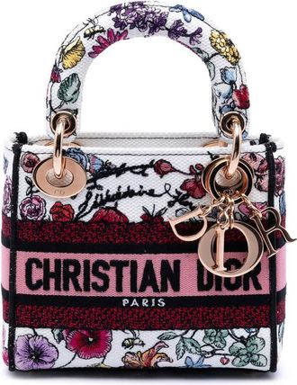 Dior Pre-owned Dior Mini Embroidered Canvas Florilegio Lady D Lite Ladies LZ91H5VA9NA3VY0Z