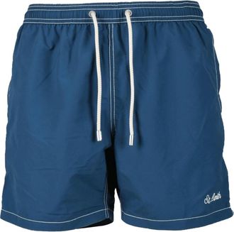 MC2 Saint Barth Beachwear, male, Blue, Size: XL Polyester Boxer Swimwear